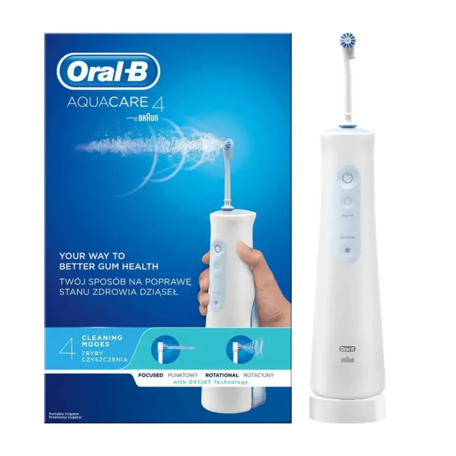 ORAL-B Aquacare 4 - irygator bezprzewodowy biały
