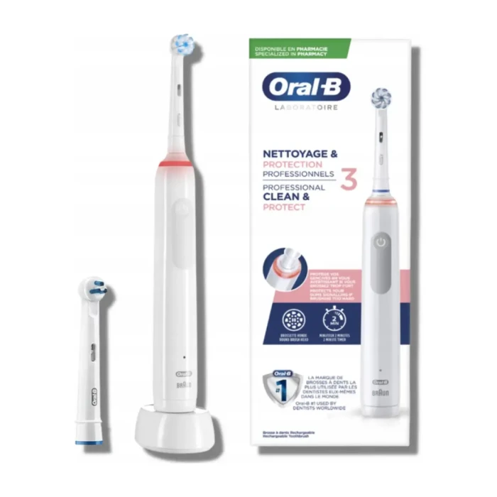 ORAL-B Pro 3 Clean and Protect - szczoteczka elektryczna biała