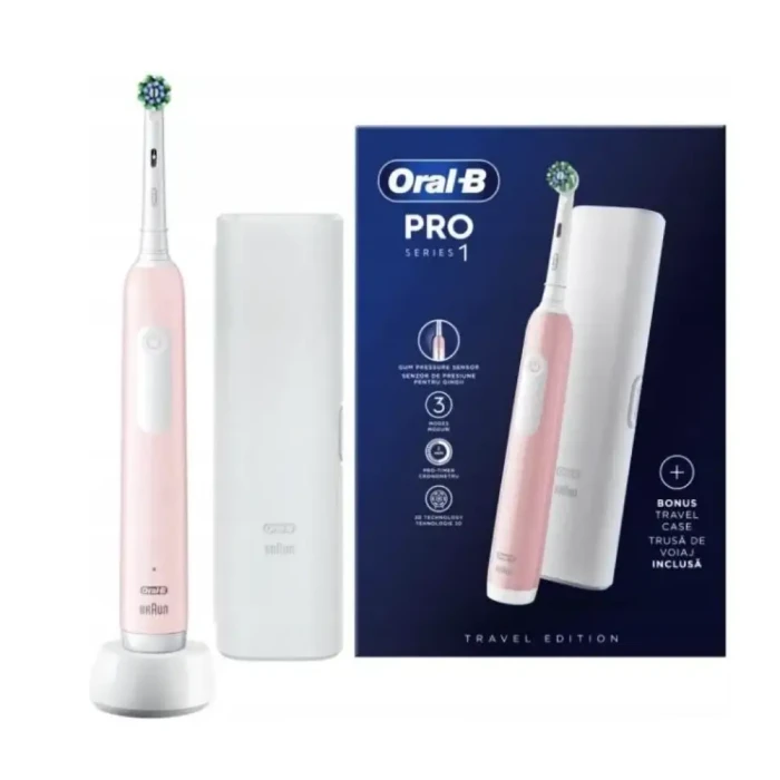 ORAL-B PRO Series 1 Pink - szczoteczka elektryczna do zębów różowa