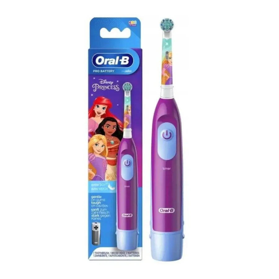 ORAL-B Pro Battery Princess Księżniczki szczoteczka elektryczna dla dzieci na baterie od 3 roku życia
