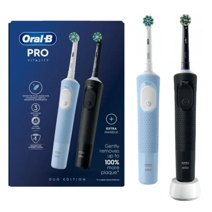 ORAL-B Vitality PRO Duo Edition - zestaw szczoteczek elektrycznych niebieska/czarna
