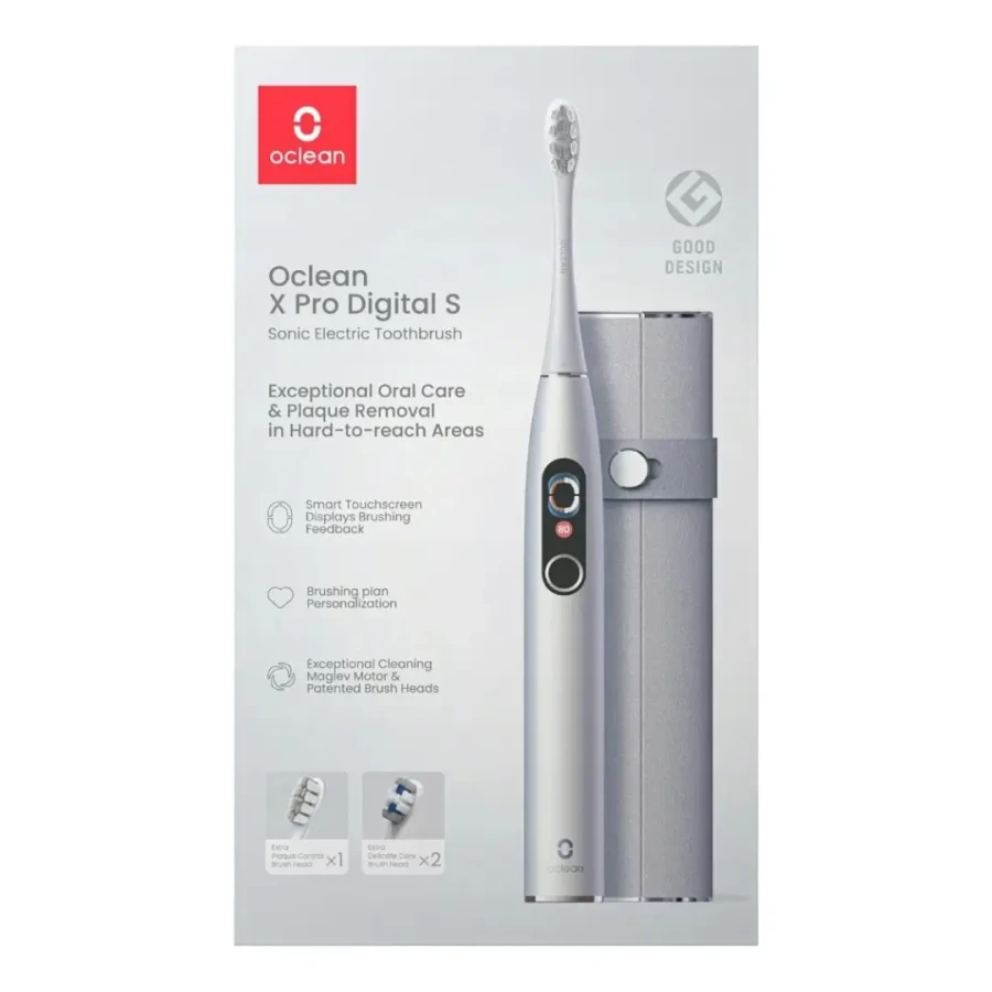 OCLEAN X PRO Digital S Silver - szczoteczka soniczna srebrna