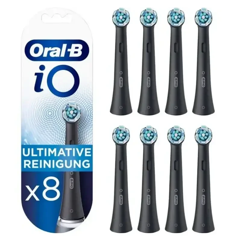 ORAL-B iO Ultimate Clean - końcówki do szczoteczki elektrycznej czarne 8 szt.