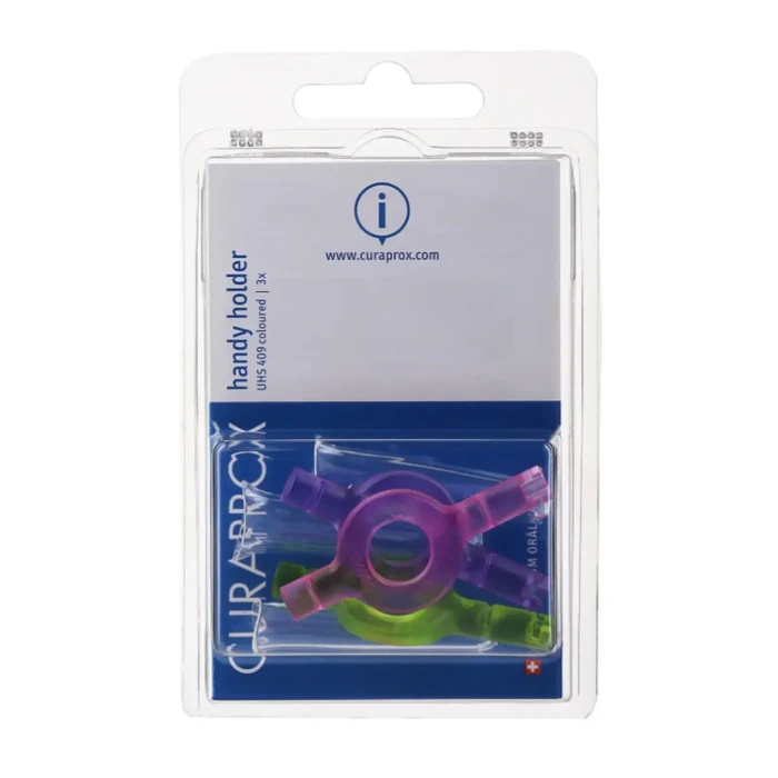 CURAPROX UHS 409 Handy Holder Coloured - uchwyt do szczoteczek międzyzębowych 3szt.