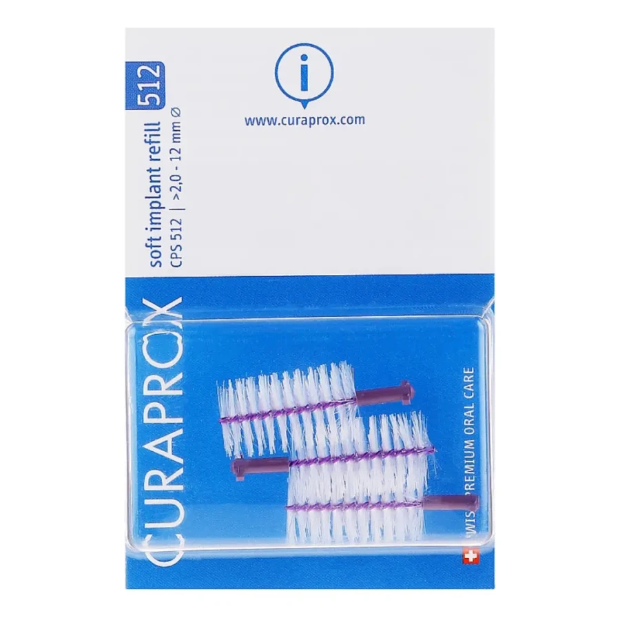 CURAPROX CPS 512 Soft Implant Refill - szczoteczki międzyzębowe 3 szt.