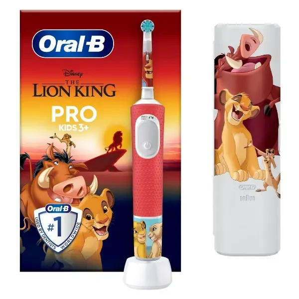 ORAL-B PRO 103 KIDS 3+ Lion King - szczoteczka elektryczna dla dzieci Król Lew + etui