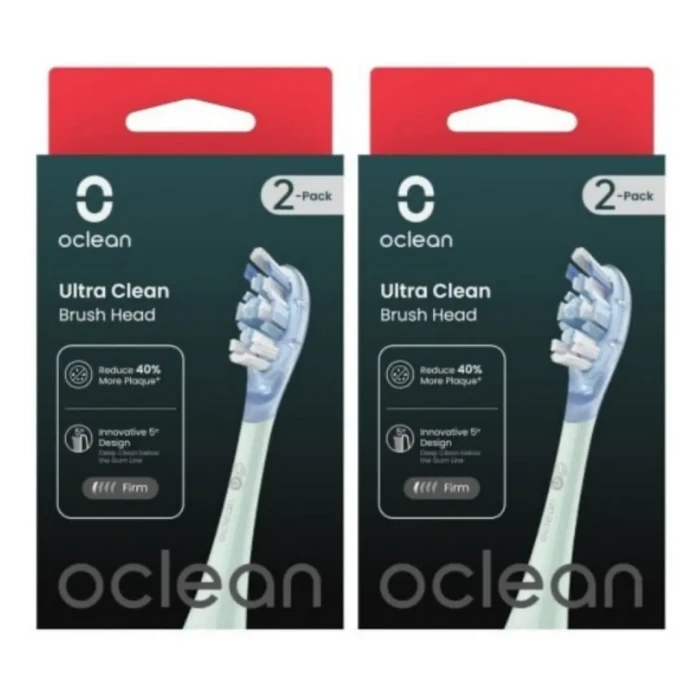2x OCLEAN ULTRA CLEAN - końcówki wymienne do szczoteczki sonicznej Oclean miętowe 2 szt.