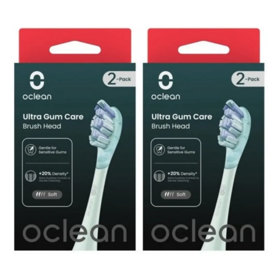 2x OCLEAN ULTRA GUM CARE - końcówki wymienne do szczoteczki sonicznej Oclean miętowe 2 szt.