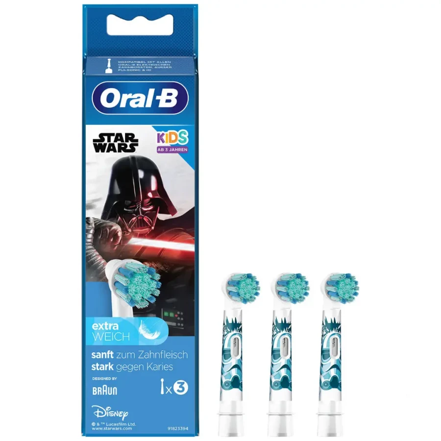 ORAL-B Kids Star Wars EB10S-3 - końcówki do szczoteczki elektrycznej dla dzieci 3+ lat Gwiezdne Wojny 3 szt.