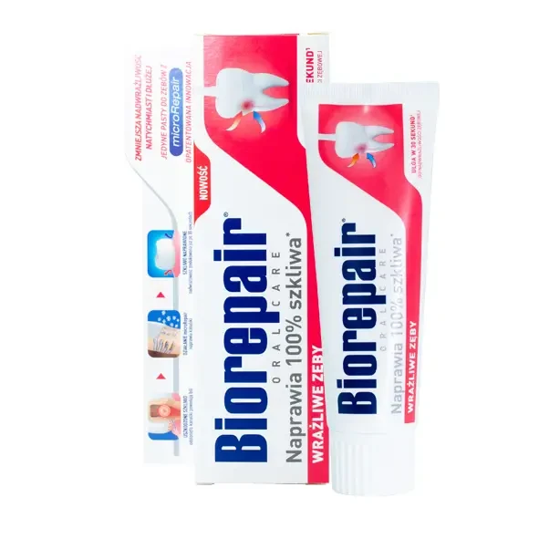 BIOREPAIR WRAŻLIWE ZĘBY - pasta do zębów na nadwrażliwość 75ml