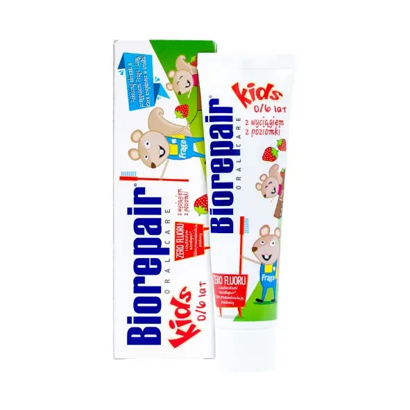 BIOREPAIR KIDS 0-6 lat - pasta do zębów dla dzieci poziomka 50ml