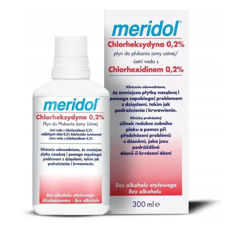 MERIDOL Chlorheksydyna 0,2% - płyn do płukania jamy ustnej 300ml