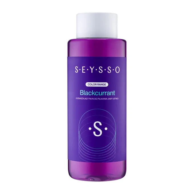 Seysso Blackcurrant Color Range - Płyn do płukania jamy ustnej o smaku czarnej porzeczki 500ml