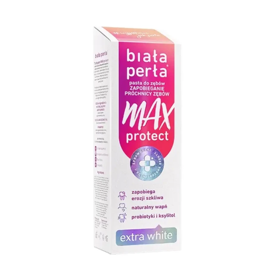 Biała Perła Max Protect - pasta do zębów zapobiegająca próchnicy