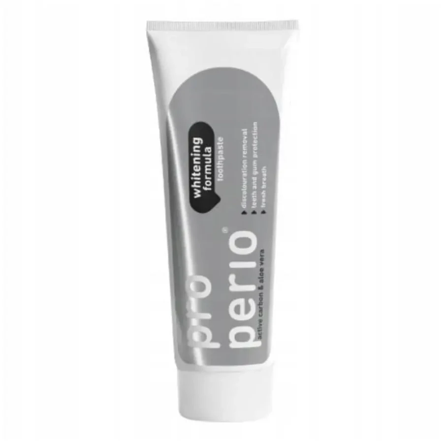 Biała Perła Prio Perio - pasta do zębów z węglem aktywnym idealna do codziennego użytku 125 ml