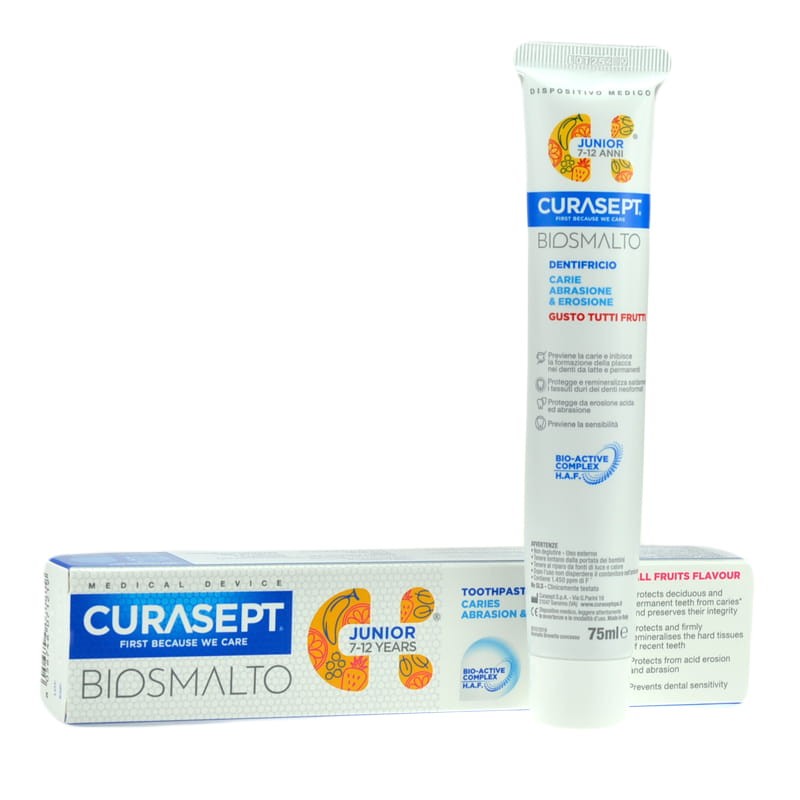 CURASEPT BIOSMALTO JUNIOR pasta do zębów tutti-frutti