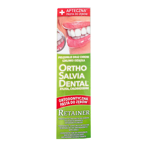 Alfa Ortho Salvia Dental Retainer - pasta ortodontyczna do zębów bez fluoru 75 ml