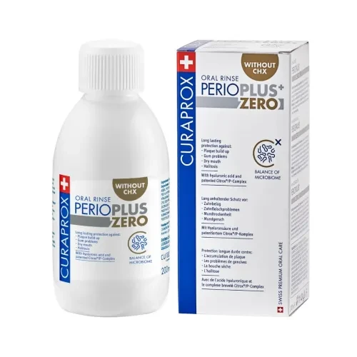 Curaprox Perio Plus Zero - płyn do płukania jamy ustnej bez CHX 200 ml