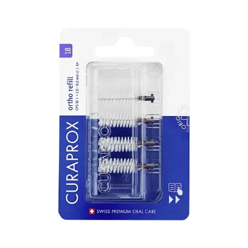 Curaprox Ortho Refil - nakładki do szczoteczek międzyzębowych CPS 18  4szt.
