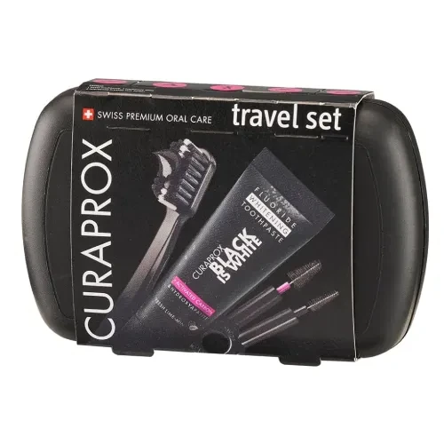 Curaprox Travel Set Black is White