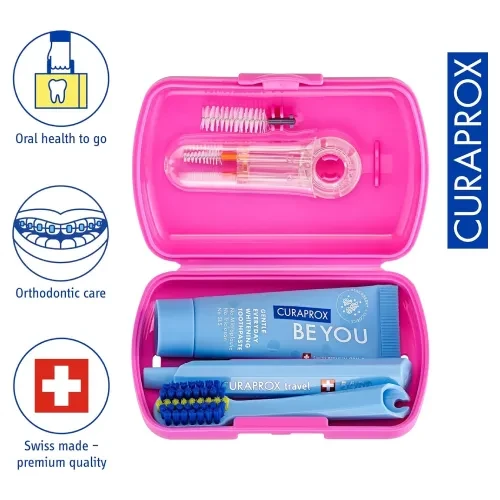 Curaprox Travel Set Ortho podróżny zestaw do higieny jamy ustnej 5460