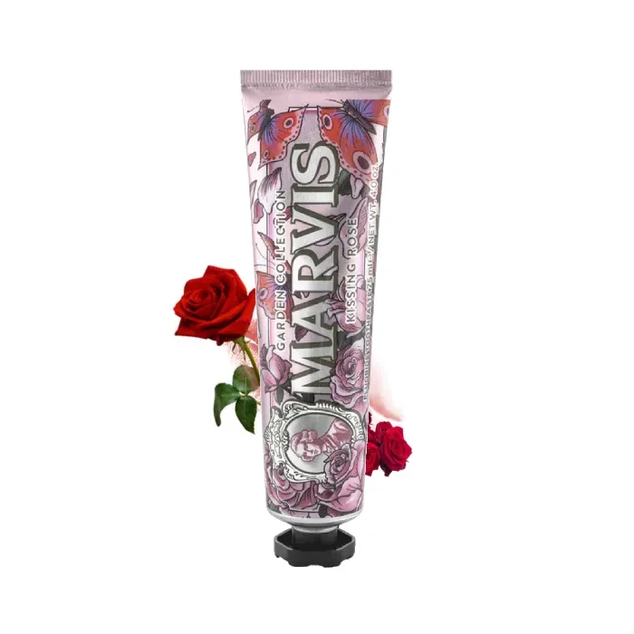 Marvis Kissing Rose -  pasta do zębów skutecznie zapobiegająca próchnicy i wzmacniająca szkliwo 75 ml