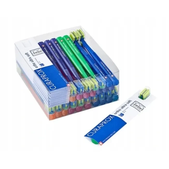 Curaprox Chairside CS5460 Ultrasoft Ortho - zestaw gabinetowy szczoteczek ortodontycznych BOX 36szt.
