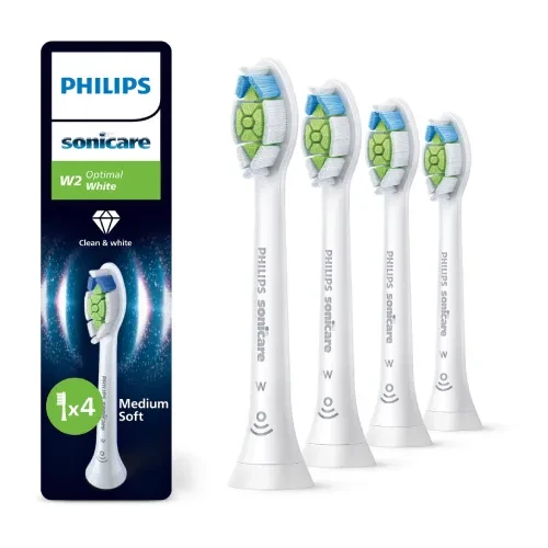 Philips Sonicare Optimal White HX6064/87 - nakładki na szczoteczki zapewniające doskonałe wybielanie 4szt. 