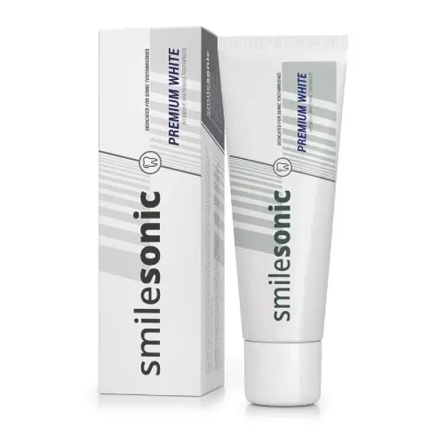 Smilesonic Premium White - intensywna wybielająca pasta do zębów z fluorem 75 ml