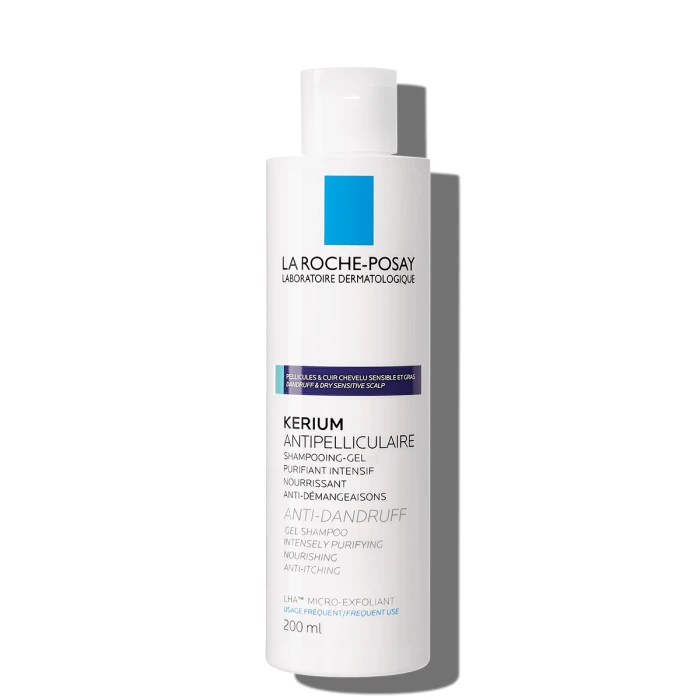  La Roche-Posay Kerium  Antipelliculaire  -  przeciwłupieżowy szampon w formie żelu do tłustych włosów 200 ml