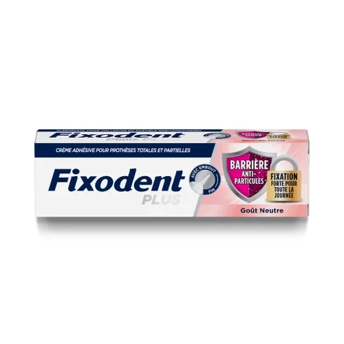 Fixodent Plus Bariere Anti-Particules - krem do mocowania protez całkowitych i częściowych 40 g