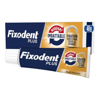 Fixodent Plus Imbattable Mordant - krem do mocowania protez całkowitych i częściowych 40 g