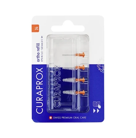 Curaprox Ortho Refill - nakładki do szczoteczek międzyzębowych CPS 14 4szt.