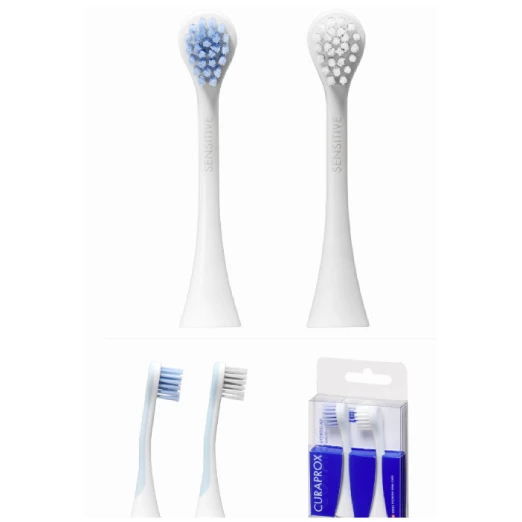 Curaprox Hydrosonic Pro Sensitive - końcówki do szczoteczki hydro-sonicznej z miękkim włosiem 2szt.