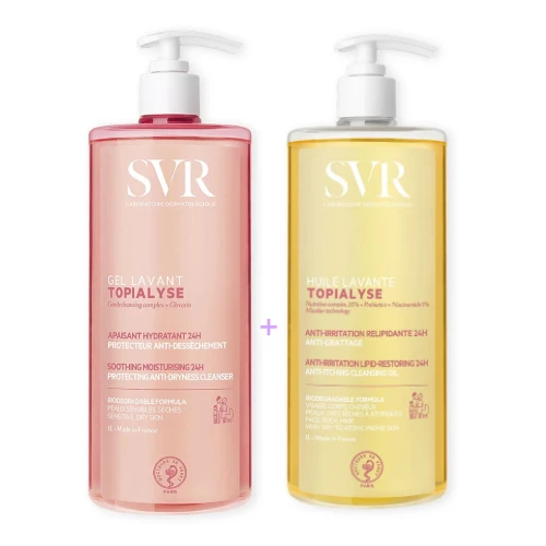 SVR Topialyse - żel + olejek zestaw kojący i nawilżający