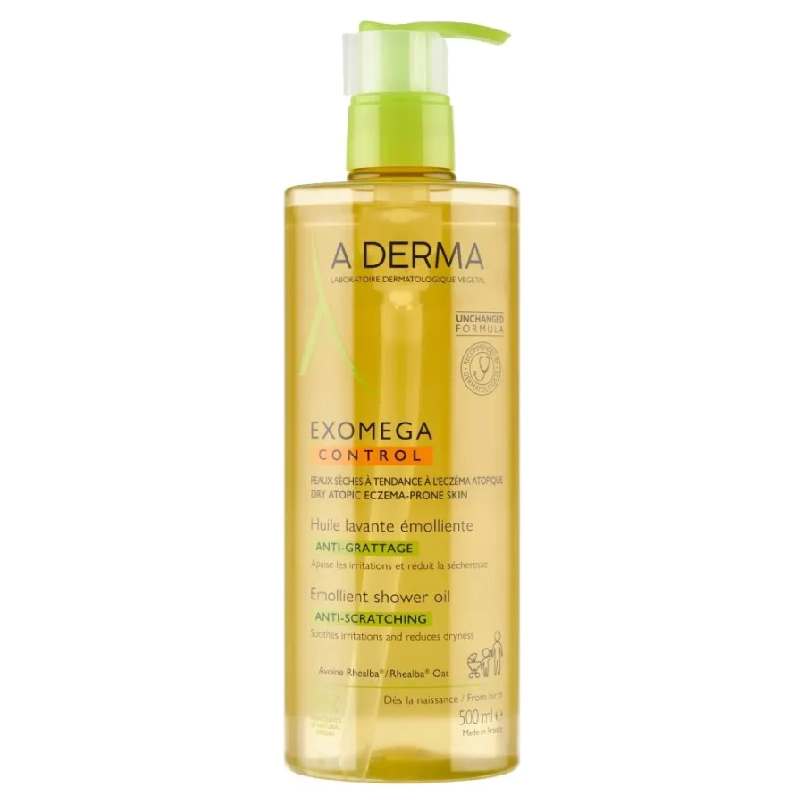 A-Derma Exomega Control - olejek emolient pod prysznic oczyszcza