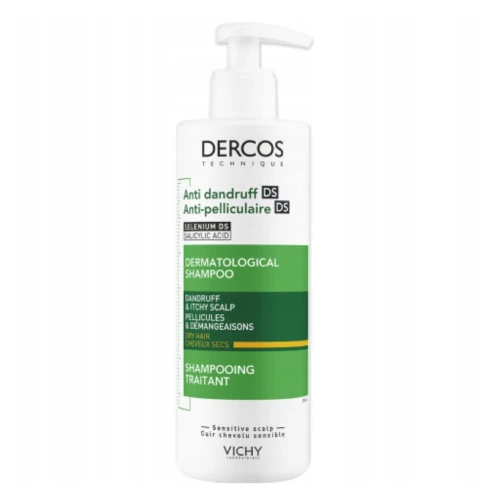 Vichy Dercos DS - szampon przeciwłupieżowy do włosów suchych 390 ml