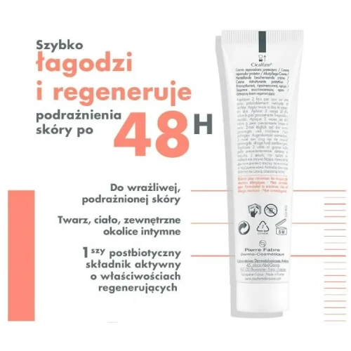 Avene Cicalfate - regenerujący krem ochronny idealny na wietrzne dni 100 ml