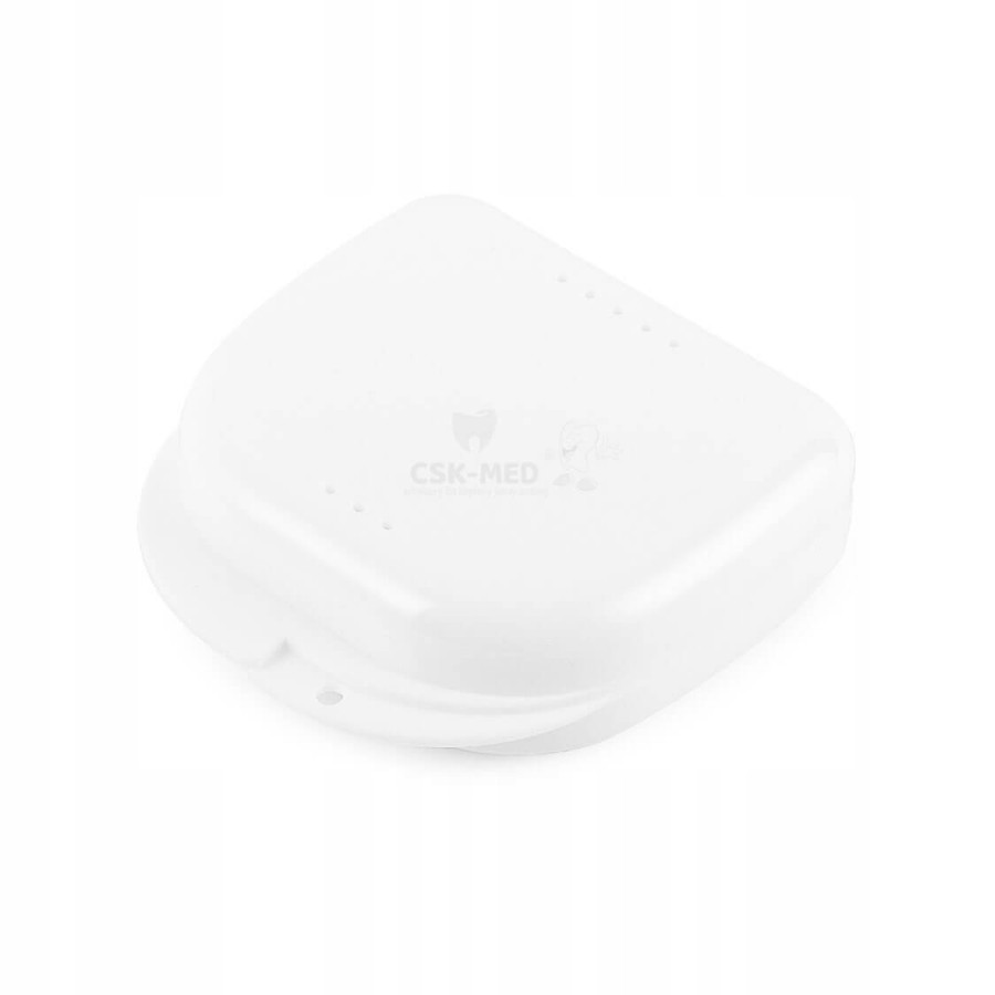 FOX - pudełko mini na protezę lub aparat ortodontyczny BIAŁE