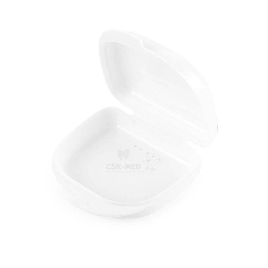 FOX - pudełko mini na protezę lub aparat ortodontyczny BIAŁE