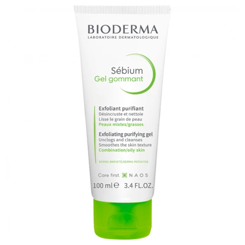 Bioderma Sebium Gommant - żel-peeling oczyszczający dla skóry tłustej i mieszanej 100 ml