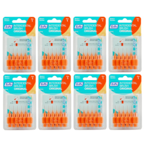 10x TePe szczoteczki międzyzębowe - pomarańczowe 0,45mm 6 szt. 