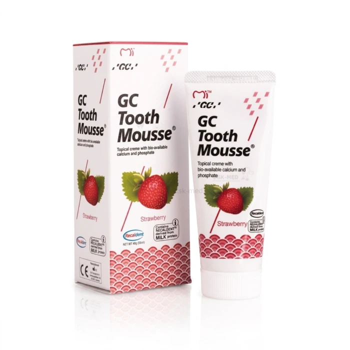 GC Tooth Mousse Truskawka 35 ml – płynne szkliwo pasta do remineralizacji zębów