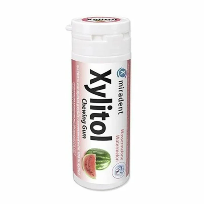 Miradent Xylitol arbuz - gumy do żucia z ksylitolem 30 sztuk