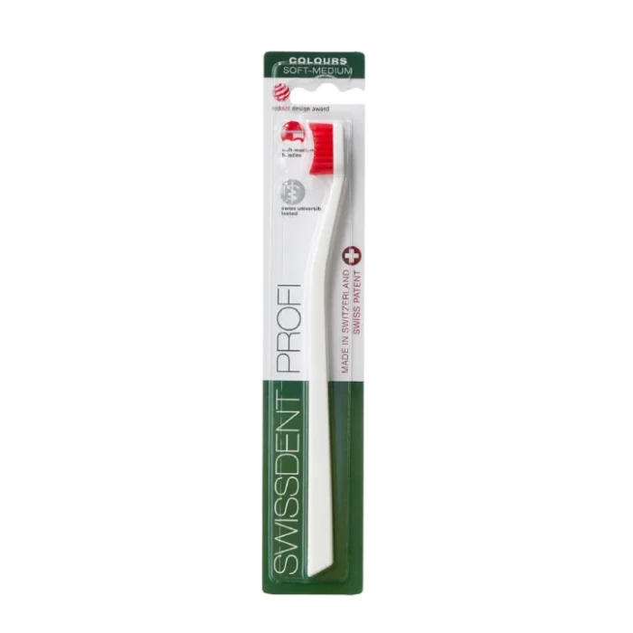 SWISSDENT Profi Colours Soft-Medium – szczoteczka do zębów średnio miękka