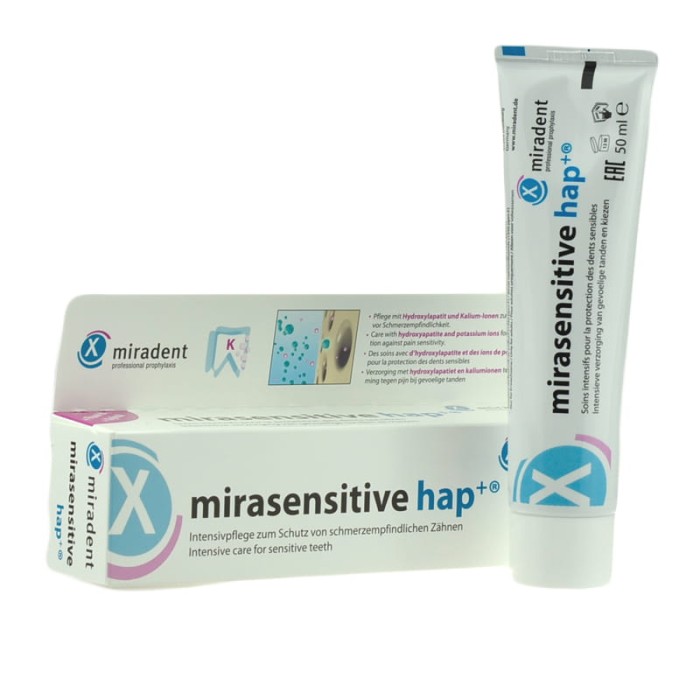 MIRASENSITIVE HAP+ - pasta do zębów z hydroksyapatytem 50ml
