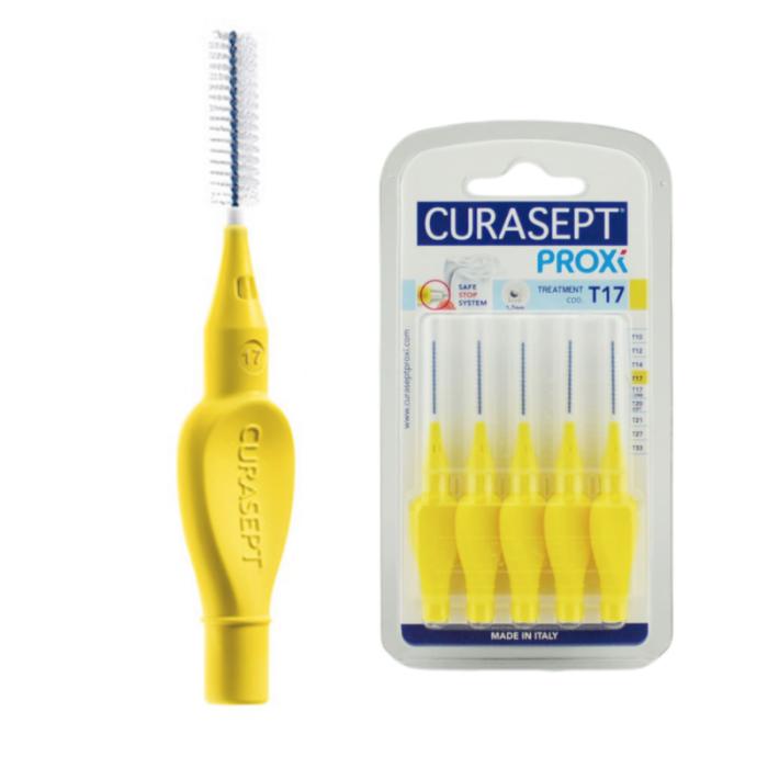CURASEPT PROXI ŻÓŁTE T17 - szczoteczki międzyzębowe 5 szt.