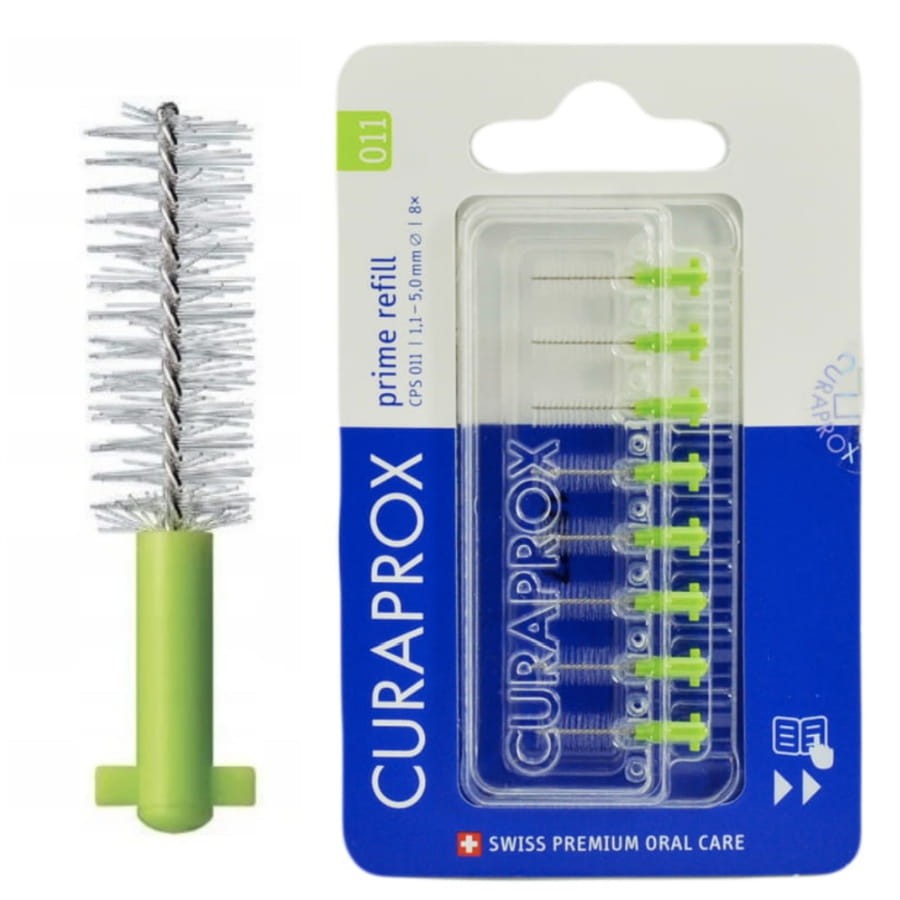 CURAPROX CPS 011 PRIME 8 sztuk - szczoteczki międzyzębowe zielone