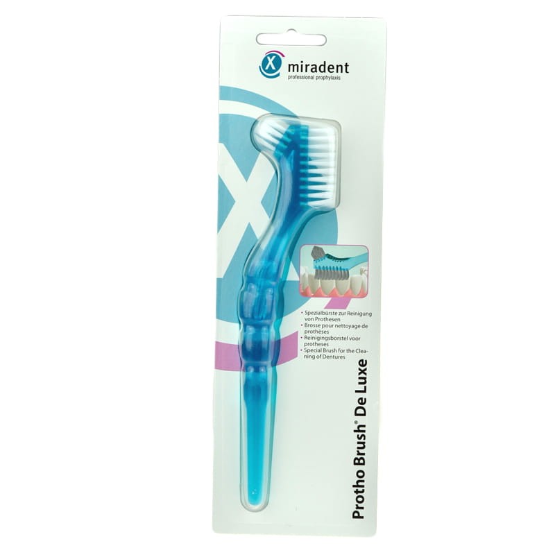 MIRADENT PROTHO BRUSH - szczoteczka do protez zębowych niebieska