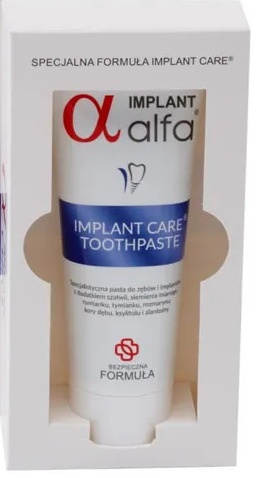 ALFA IMPLANT CARE - specjalistyczna pasta do zębów i implantów